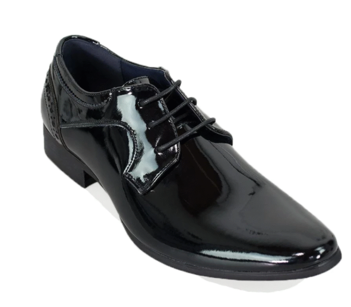 Cavani - Scott Black Patent Lace Up Shoes
