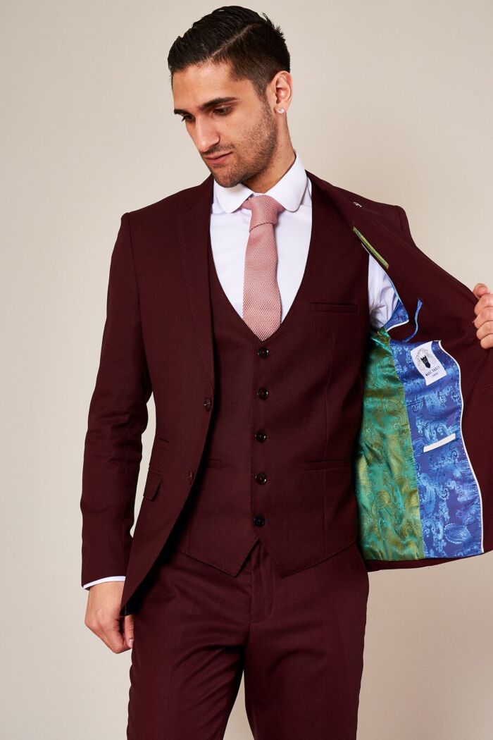 Marc Darcy - Danny Wine Three Piece Suit - Image 2