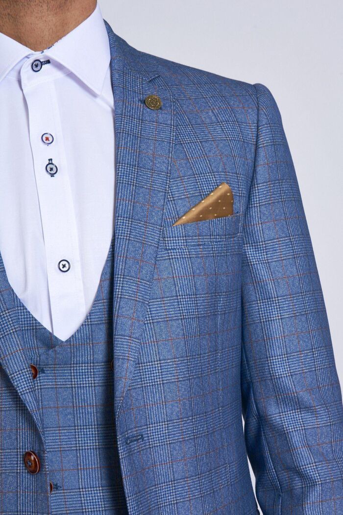 Marc Darcy 3 Piece Suit George Sky - Image 2