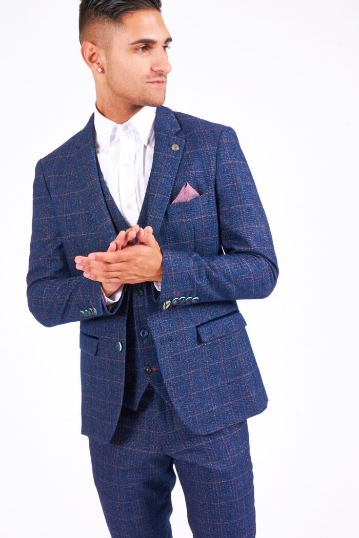 Marc Darcy - Harry Indigo Tweed Suit
