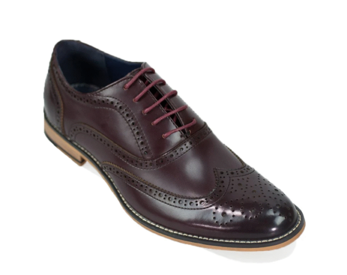 Cavani - Oxford Wine Brogue Shoes